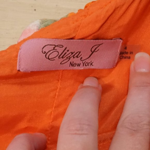 Eliza J one shoulder floral dress size 4 - Picture 4 of 4